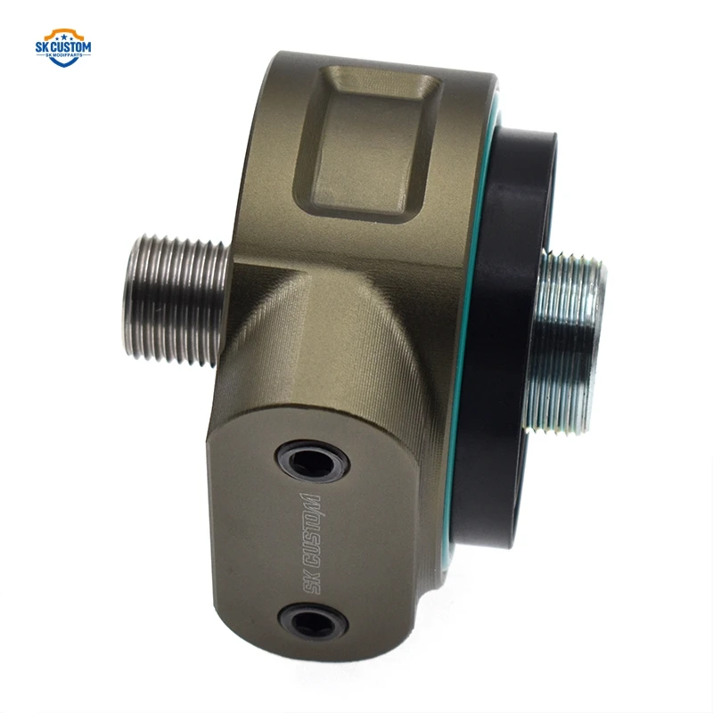 Adattatore piastra sandwich filtro olio sensore in alluminio 1/8 NPT per VW Audi 1.8t 2.0t EA888 Gen2 pressione temperatura