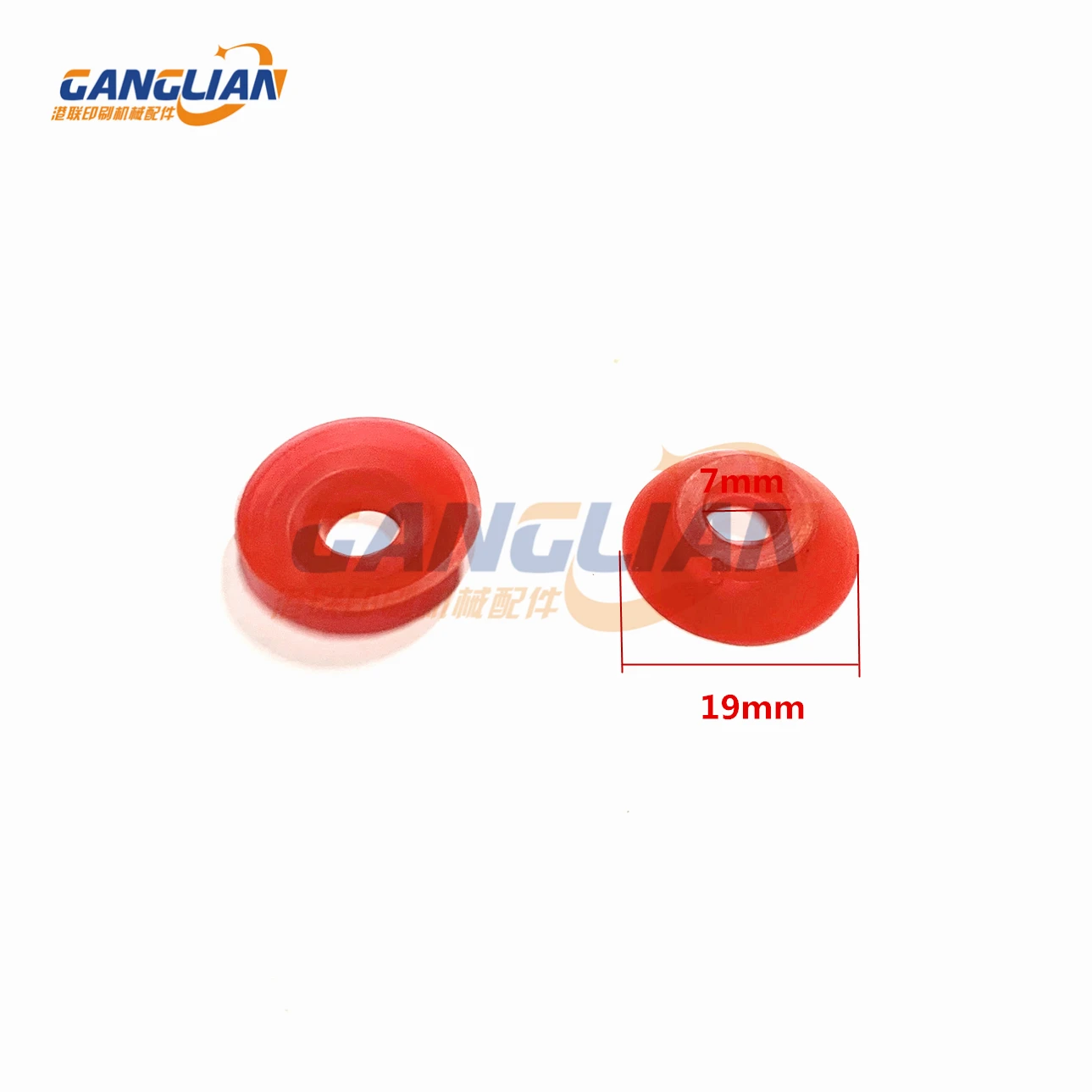 200 Pieces GTO Red Rubber Sucker 42.016.072/A For Heidelberg Offset Printing Machine Nozzle Suction Cup 42.016.072 Spare Parts