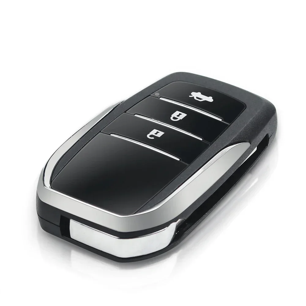 KEYYOU 1 قطعة تعديل مفتاح السيارة عن بعد قذيفة الحال بالنسبة لتويوتا يارس كارينا كورولا أفينسيس للطي مفتاح مرفق Toy43 شفرة