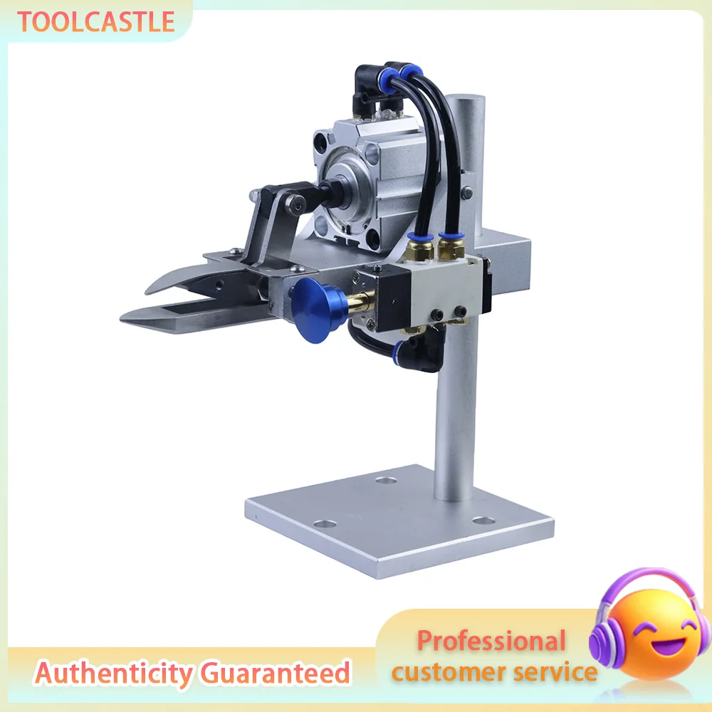 Pneumatic Belt Loop Cutting Machine, Semi-Automatic Trouser Tag Trimmer, Garment Factory Belt Loop Trimming Device