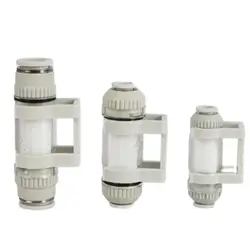 10pcs ZFC Vacuum & Positive/Negative Pressure Filter, SMC Type Air Line Filter - ZFC100/200/74B