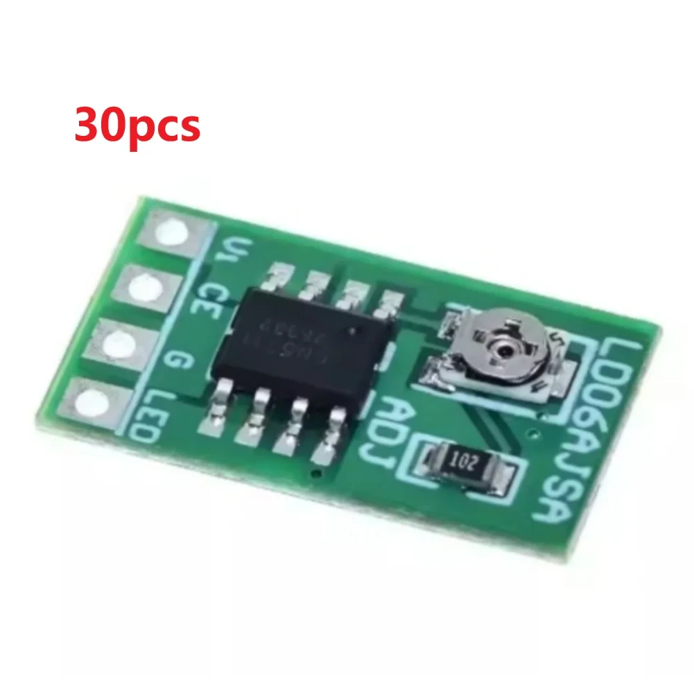 Adjustable LED Driver Module 30-1500mA Constant Current Board DC 2.8-6V for For pwm Dimming Control Green ABS 18x10.2mm