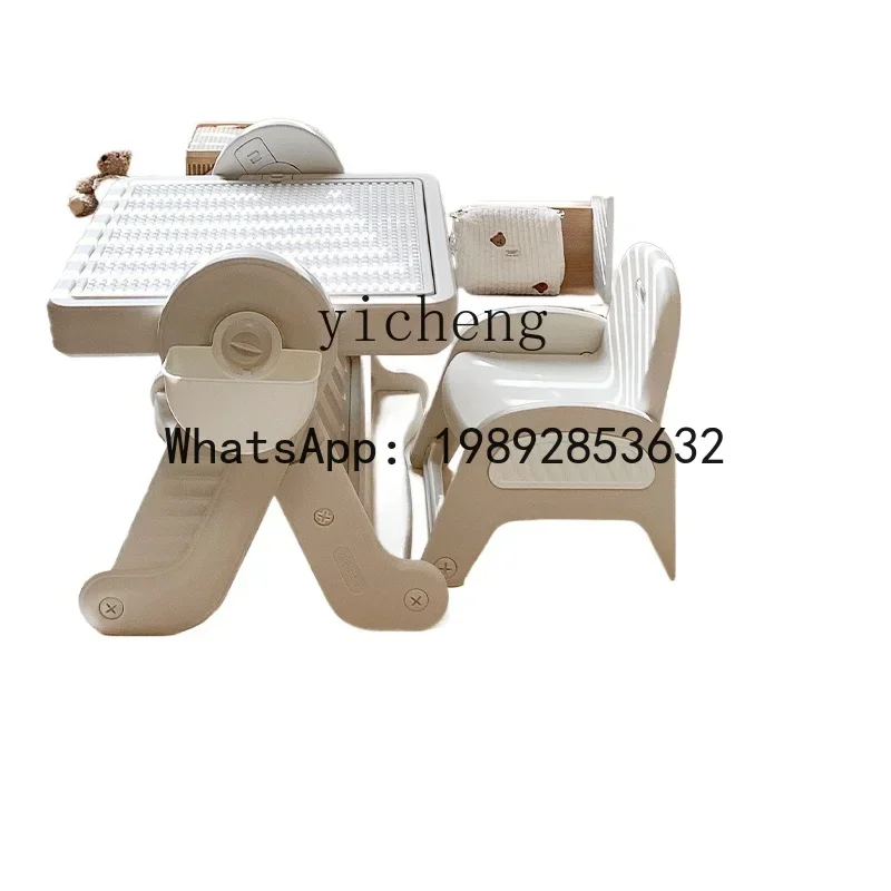 Tavolo da costruzione AG Tavolo giocattolo multifunzionale per bambini Puzzle per ragazzi e ragazze con particelle di grandi dimensioni