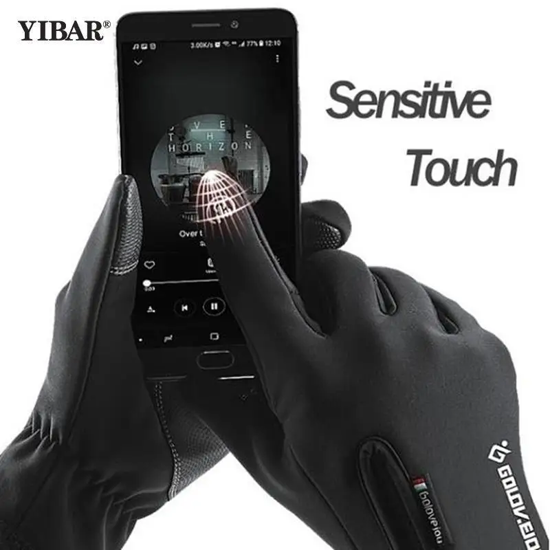 Winter Gloves Waterproof Thermal Touch Screen Thermal Windproof Warm Gloves Cold Weather Running Sports Hiking Ski Gloves