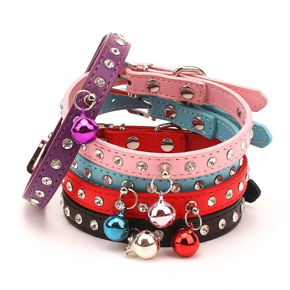 PipiFren Cats Collars With Bell Kitten Necklace Accessories Products For Pet Small Dogs Collar collar gato personalizado Cat tag