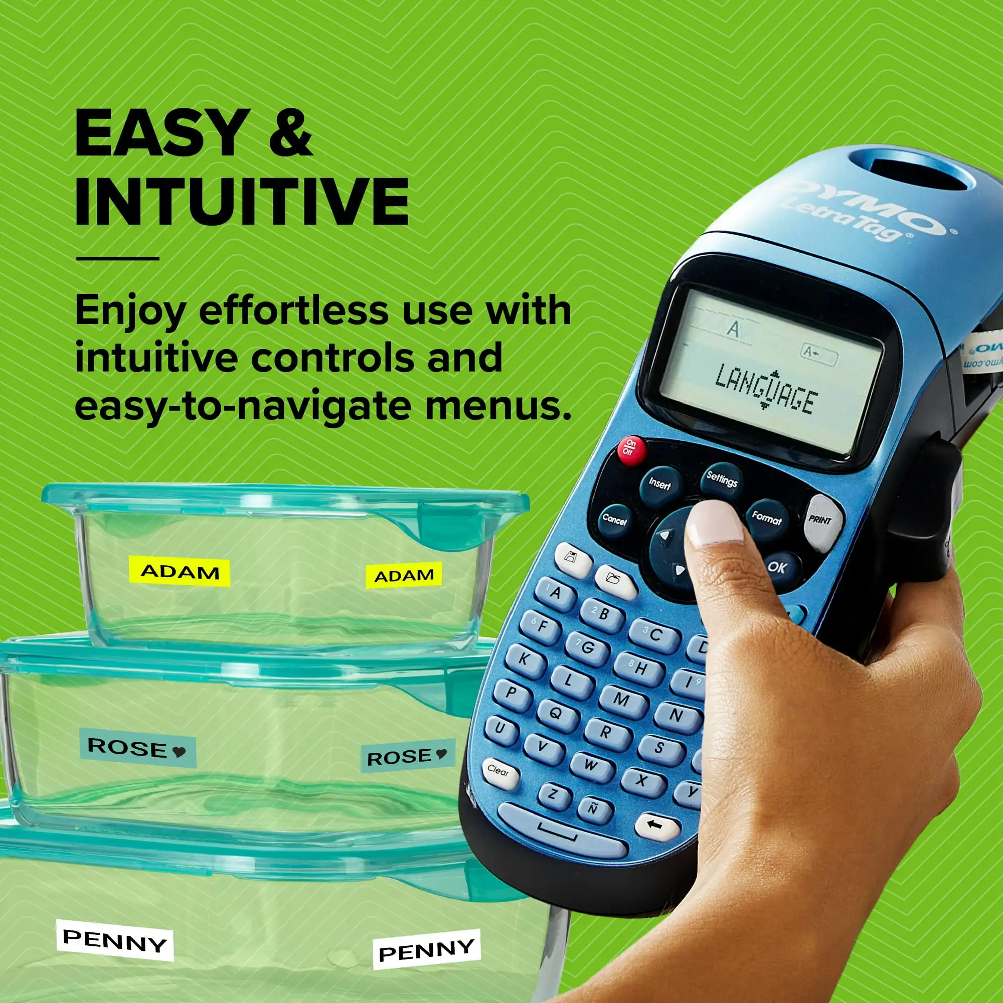 

DYMO Letratag 100H Handheld Label Maker, LCD Screen, 1 Count