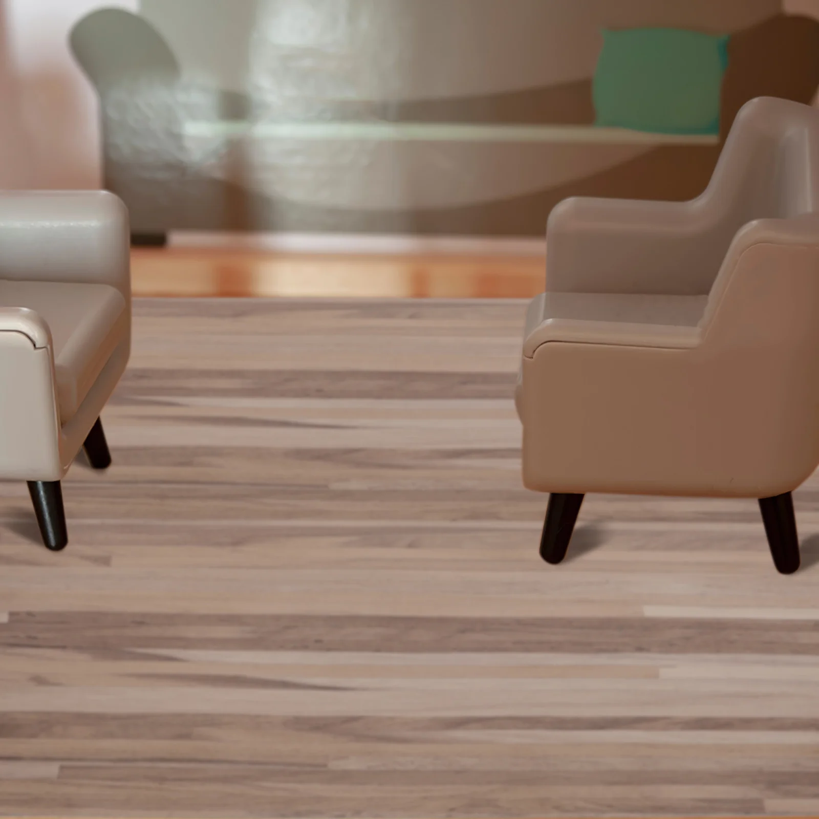 Plancher miniatures en bois à décoller et à coller, bande de bois réaliste auto-adhésive pour accessoires de maison de poupée Ob11, bricolage