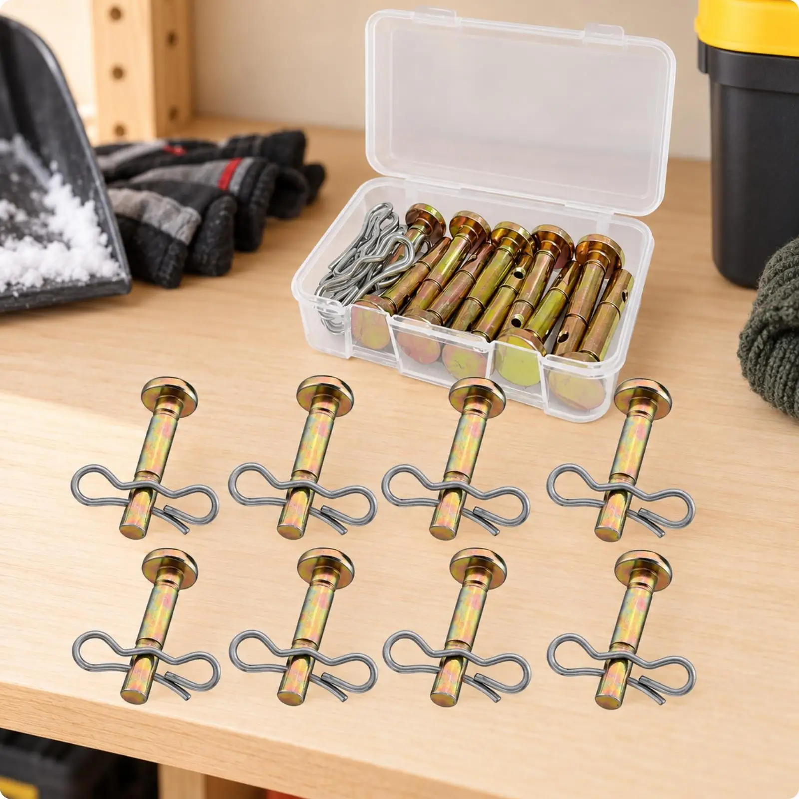 20 Pieces Shear Pin Impact-Resistant Snow Blower Shear Pin Replacement Hardware Secure Sturdy for Winter Service Kits, Garages