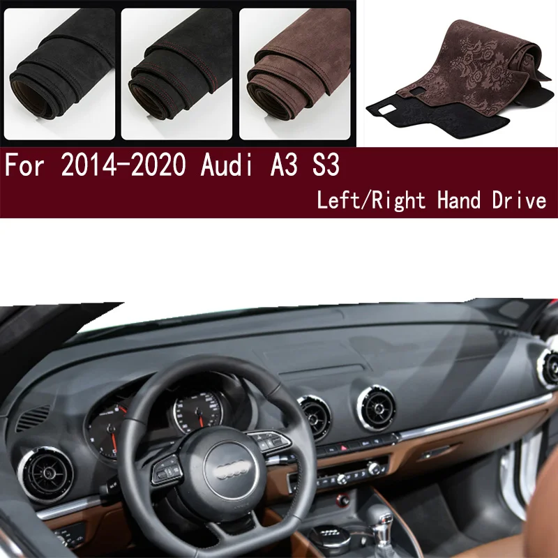 

For 2014-2020 Audi A3 S3 Dashmat Dashboard Cover Instrument Panel Sunscreen Pad Ornaments