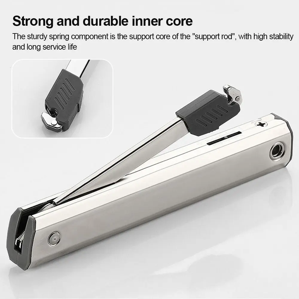 Metal Lid Support Hinge Soft Closing Randomly Stop Gas Strut Piston Dampened Closing Self-Closing Lift Up Door Support
