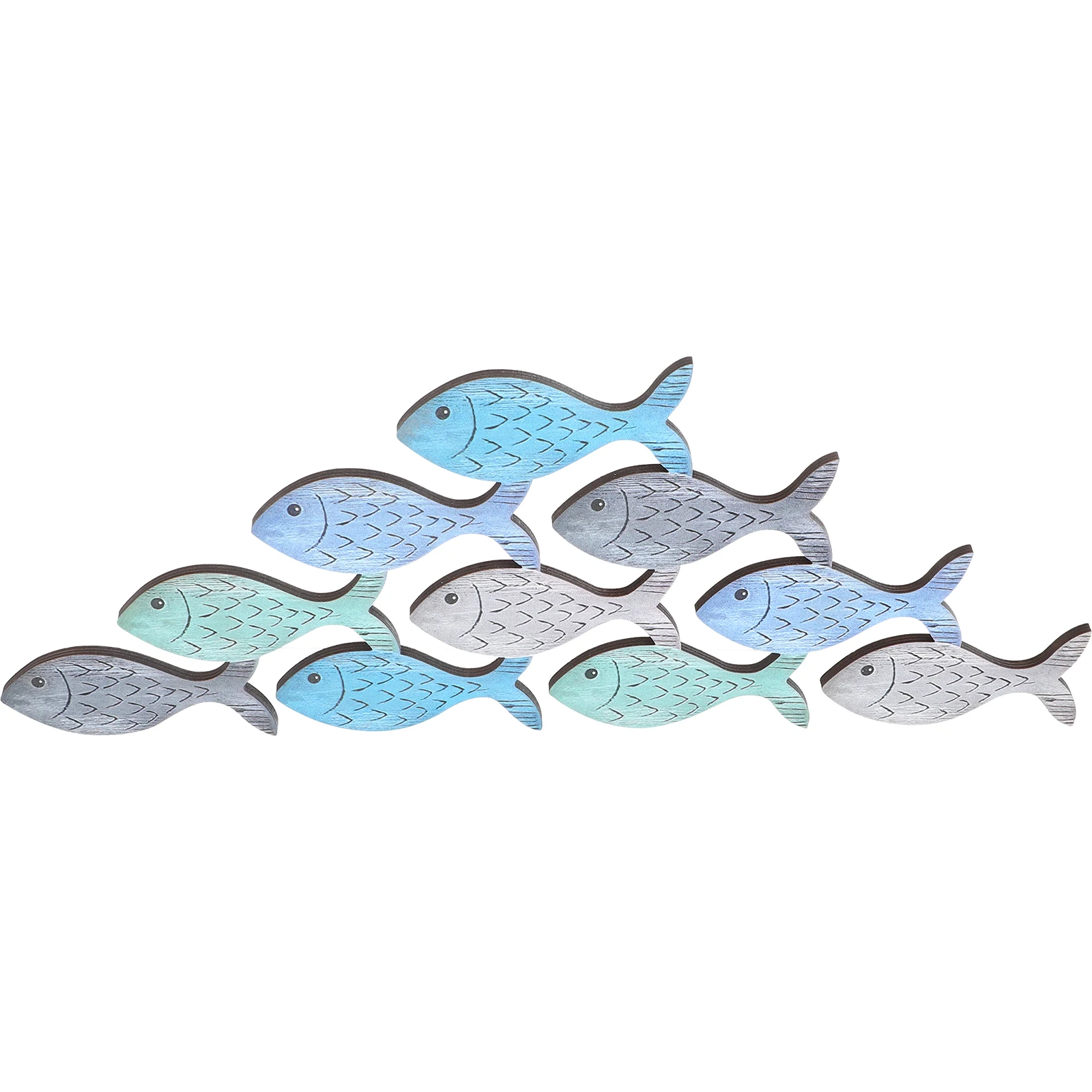 

Wooden Fish Decor Hanging Wood Fish Decorations Coastal Beach Theme Bathroom Hanging Ornaments Nautical Home Accessories