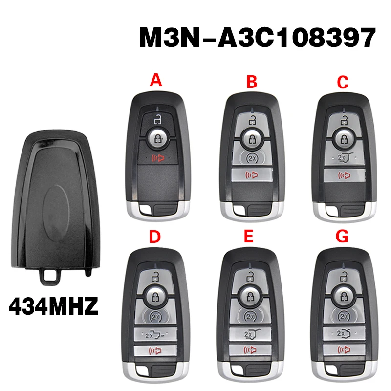 CN018140 434.2MHZ FCC M3N-A3C108397 For Ford Expedition Next Gen Everest Raptor MK5 Taurus Mustang 2023 2024 Smart Key 49 Chip