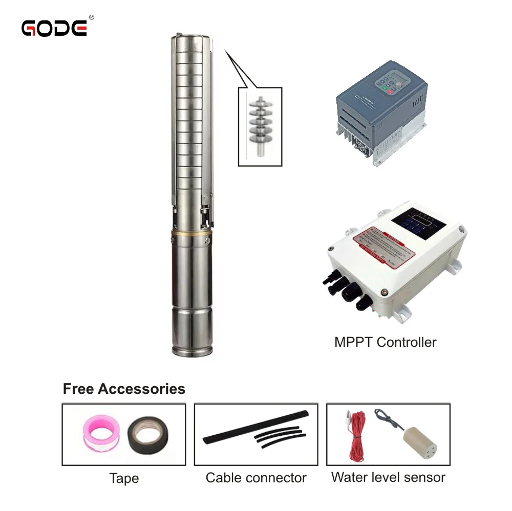 DC Solar Centrifugaal Oppervlaktewaterpomp Pompen voor IrrigationFactory Supply 5500W 25m3/h 125M Hoofd