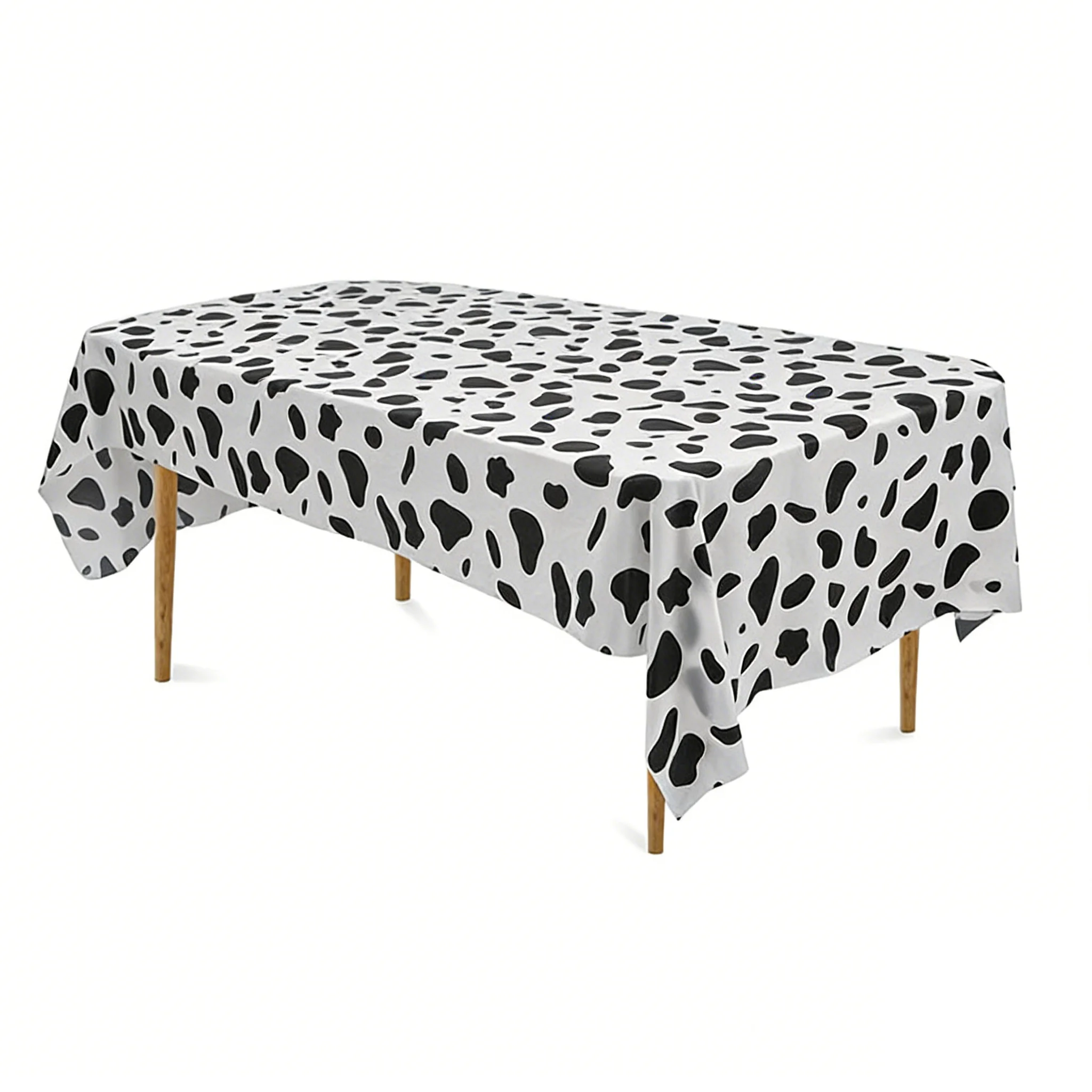 1pc Kuh Druck Tischdecke Einweg Rechteck Kunststoff Tisch Abdeckung Cowboy Tischdecke für Tier Themen Geburtstag Party Decor – Detail 9