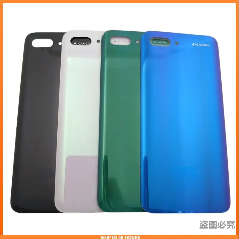 Para huawei honor 10 COL-L09 COL-L29 bateria de volta capa painel vidro 3d honor10 porta traseira habitação caso câmera lente substituir