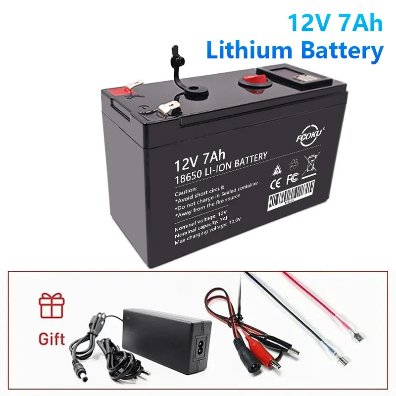 

12V 7AH 18650 Lithium Battery is Used For Emergency Lighting And Audio Battery Pack of Children's Car Power Door Monitoring.