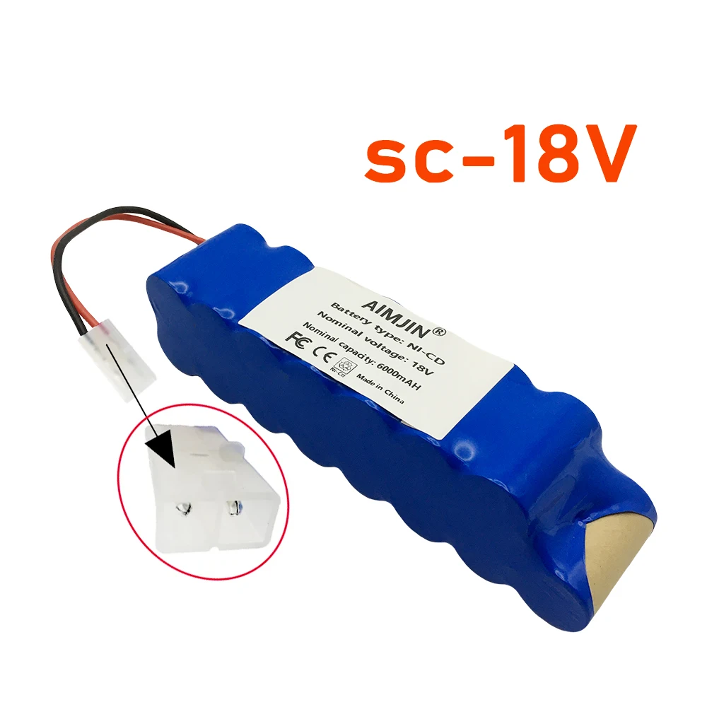 SC 18V  for-Rowenta Ni-CD Battery Pack 6000mAh CD Vacuum Cleaner RH8771 or Tefal Cyclone Extreme Vacuum Cleaner Battery P102