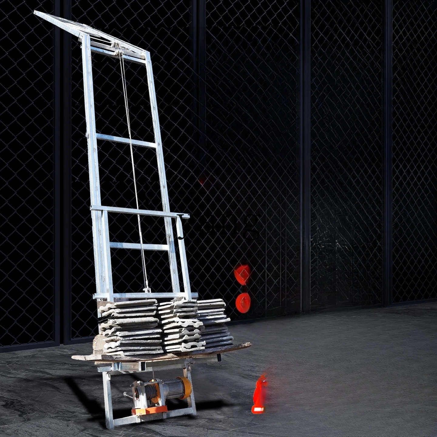 LMM elevator automatically flips the slope surface creeper small ladder small elevator