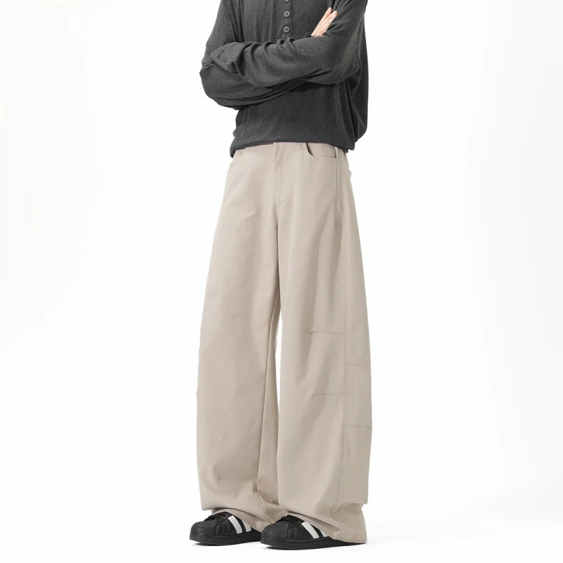 

【Mirrordust】2025 American machete casual pants thick polyester fiber loose wide-leg trousers men's autumn