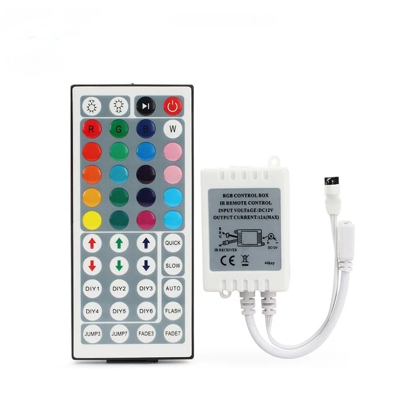 

5Pcs RGB Led Controller 44keys IR Remote Led Light Cotroller For RGB 3528 5050 LED Strip DC12V