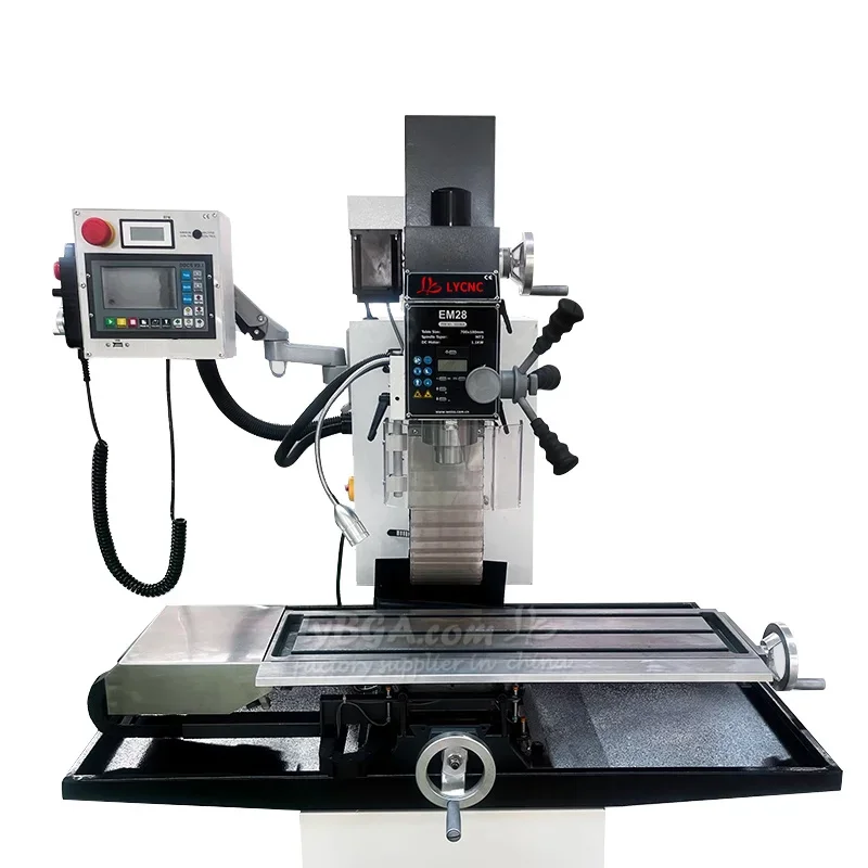 Fresadora de perforación multifunción EM28 700x180mm EM35 840*210mm torno de madera CNC electrónico de Metal pequeño Vertical personalizado