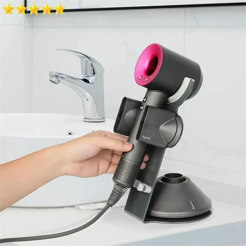 

Металлическая Вешалка для фен Dyson, вертикальная полка на туалетный столик, без пробивки отверстий, кронштейн