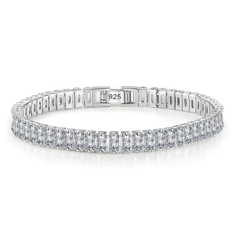 Multicolor Moissanite Tennis Armbanden 925 Sterling Zilver D Vvs1 Lab Diamant Met Gra Certificaat Armband Voor Mannen Vrouwen