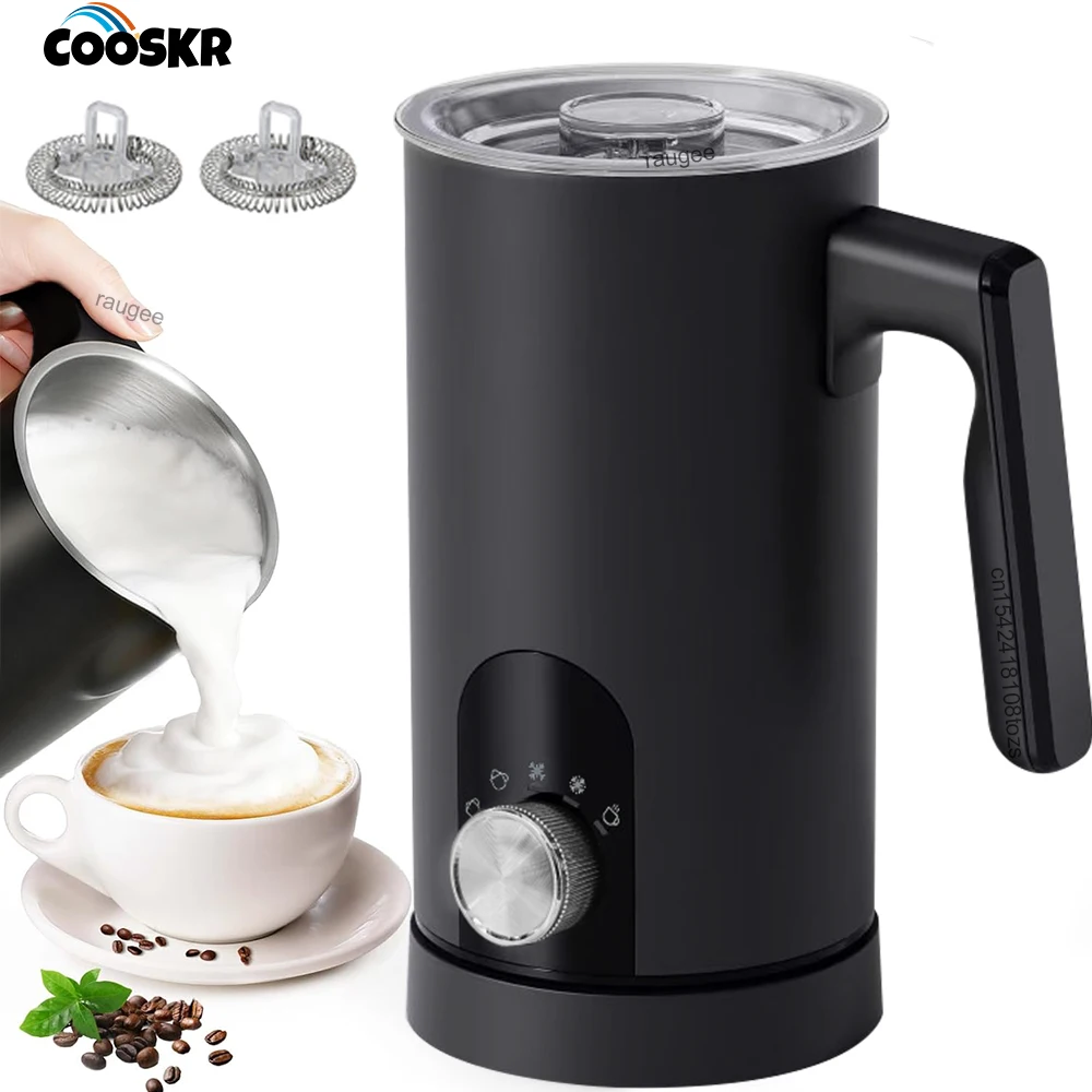 

Электрический вспениватель молока 5в1, вспениватель горячего и холодного молока для кофе, капучино, латте, пеногенератор, электрический автоматический вращающийся вспениватель молока