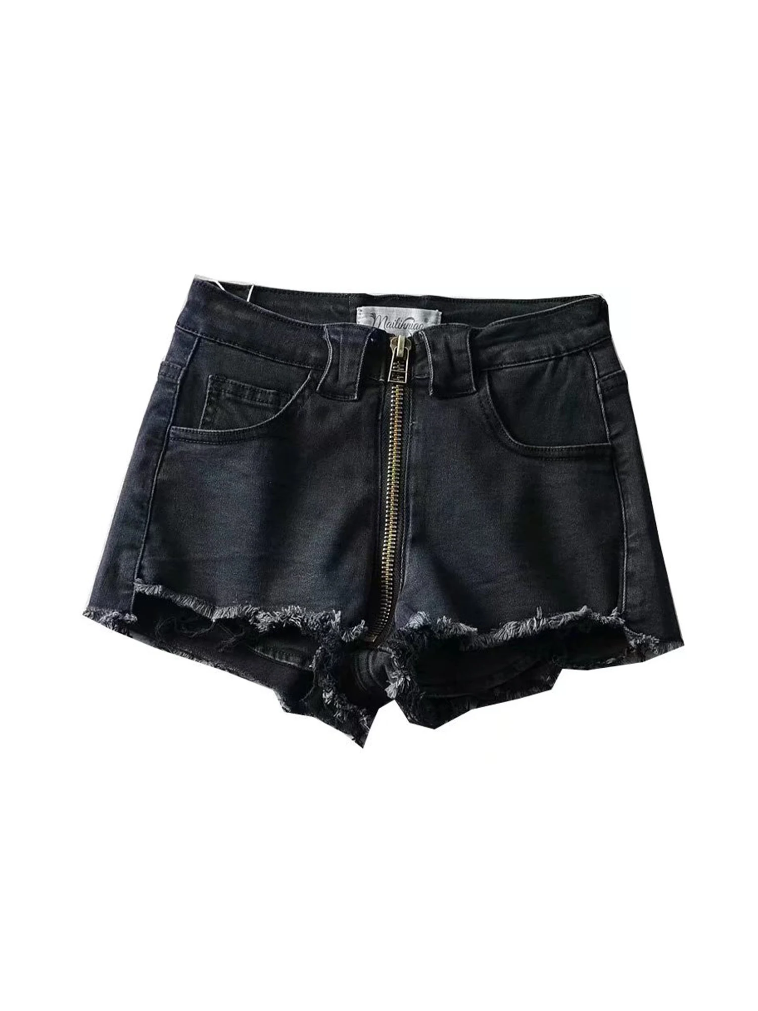 Women's Y2k Gyaru Denim Shorts Vintage Harajuku Hot Jeans Shorts Aesthetic High Waist Cowboy Short Pants 2000s Clothes Summer