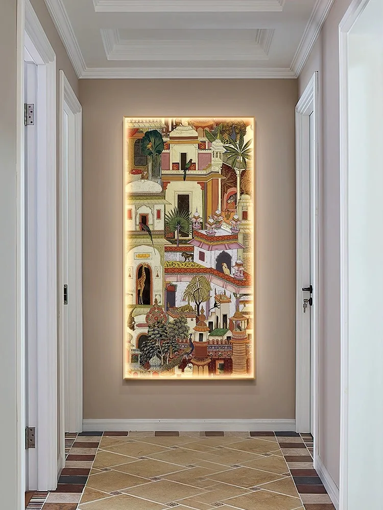 

Modern Retro Luminous LED Wall Light Corridor Living Room Dining Room Bedroom Kitchen Luminous Decorative Light Painting