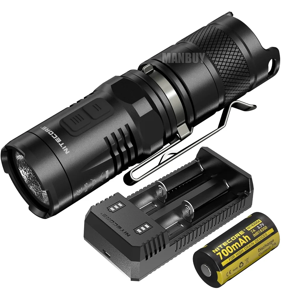 Nitecore-USB充電器と充電式バッテリー、mt10cポータブル戦術懐中電灯屋外キャンプとハイキング用、920 lms LED、2021