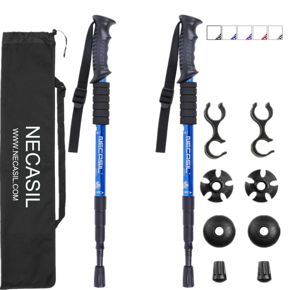 

JETSHARK walking stick Trekking poles telescopic baton nordic Aluminum ski camp hiking poles crutches walking cane north pole