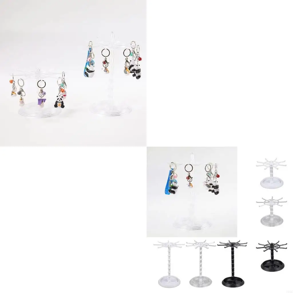 195C Rotating Jewelry Plastic Jewelry Display Stand Rack Jewelry Dish Holder For Earrings Necklace Bracelet Pendant