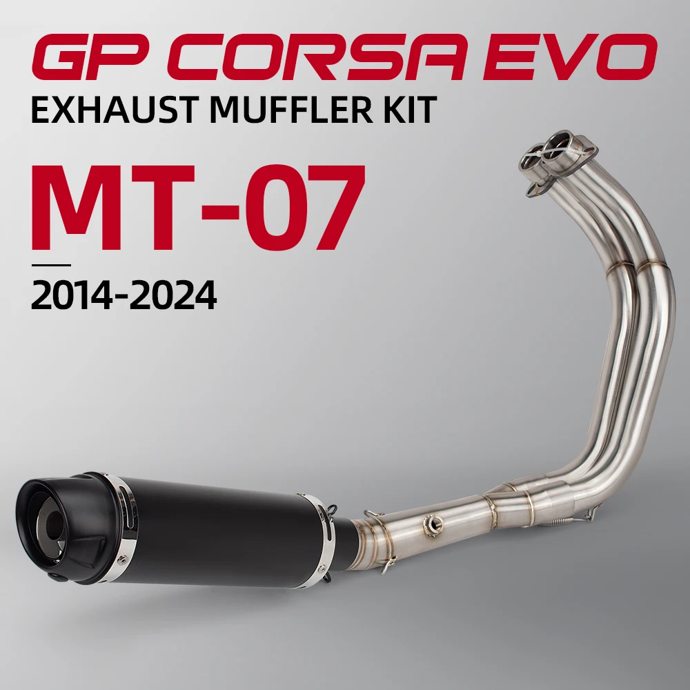 

Полная система выхлопной системы мотоцикла, передняя соединительная труба Escape Moto Connect, глушитель 51 мм для Yamaha MT07 FZ07 XSR700 2014-2024