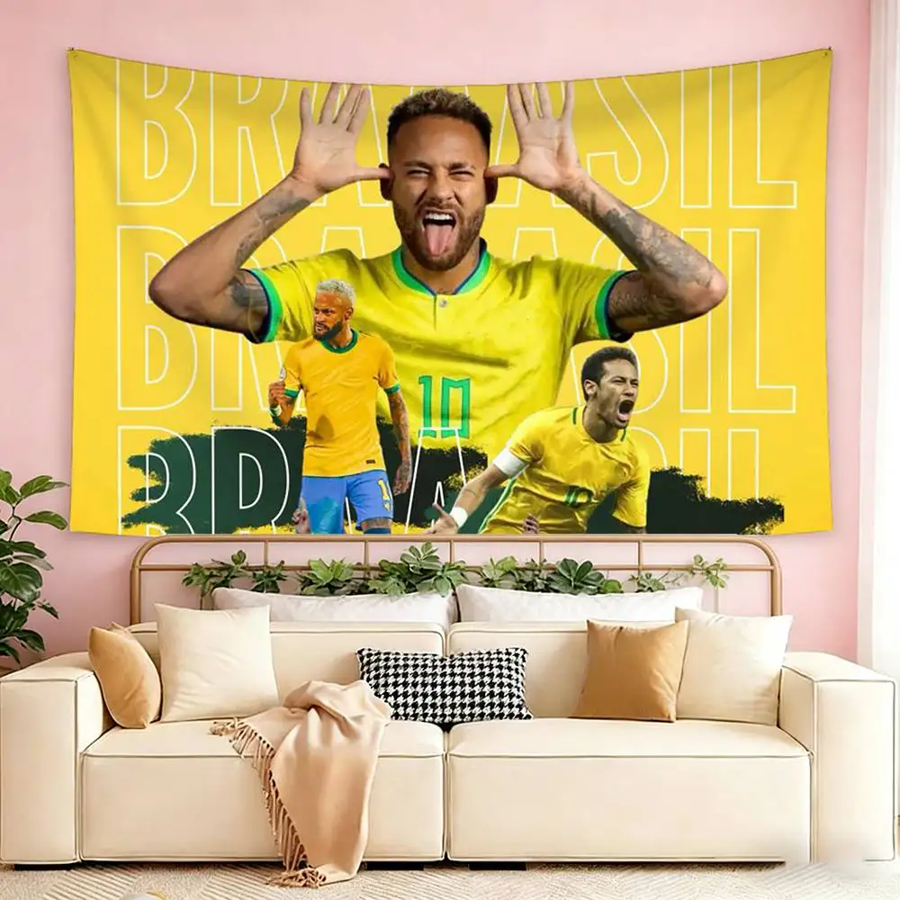 Neymar Jr Flags Wall Hanging Tapestry Outdoor Garage Room Decorative flag Background