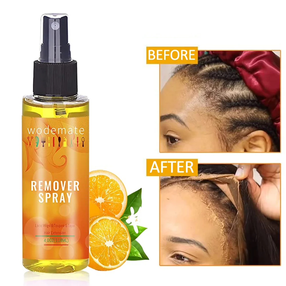 Wig Glue Remover Fast Acting Hair Glue Remover Spray Tape in Extension Remover Spray for Lace Wig Closure Hairpiece Toupee