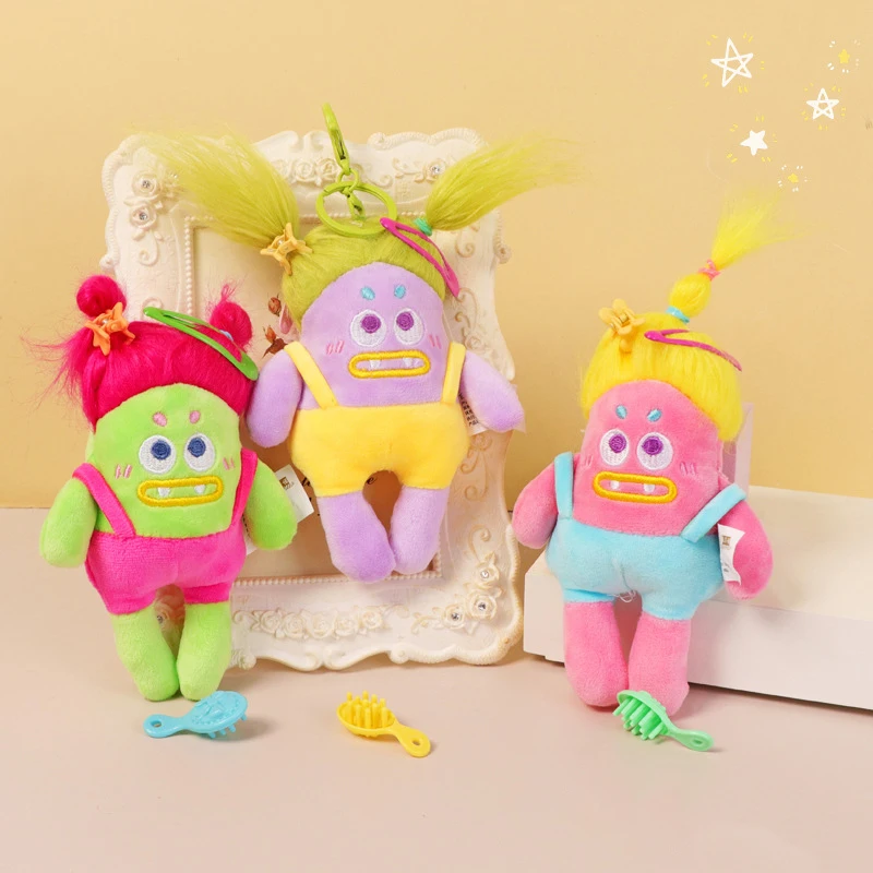 Nieuwe Netflix Lelijke Kleine Monster Pluche Pop Sleutelhanger Creatieve Grappige Cartoon Knuffel Rugzak Hanger Paar Geschenken