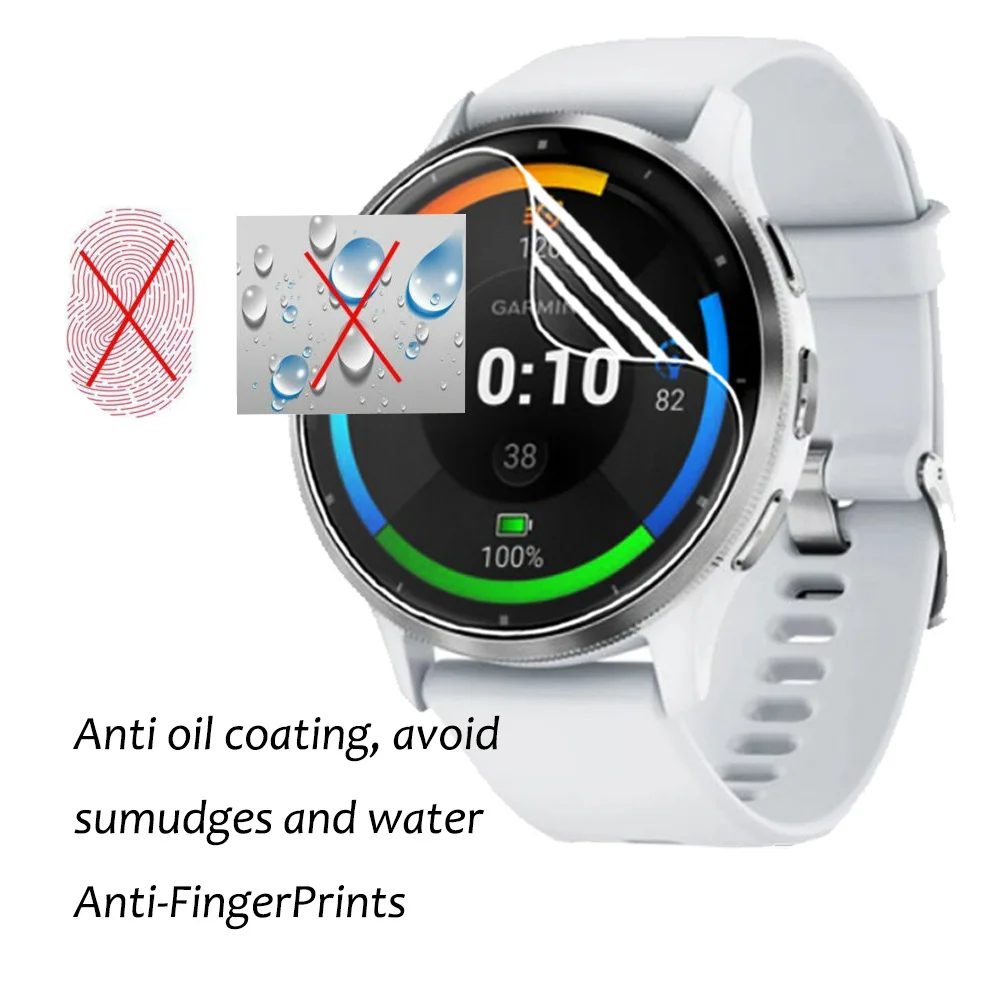 3Pcs TPU Hydrogel Full Screen Protector Film For Garmin Venu 3S 3 Venu3 Venu3S Watch Soft Movie Anti-Scratch Film Not Glass