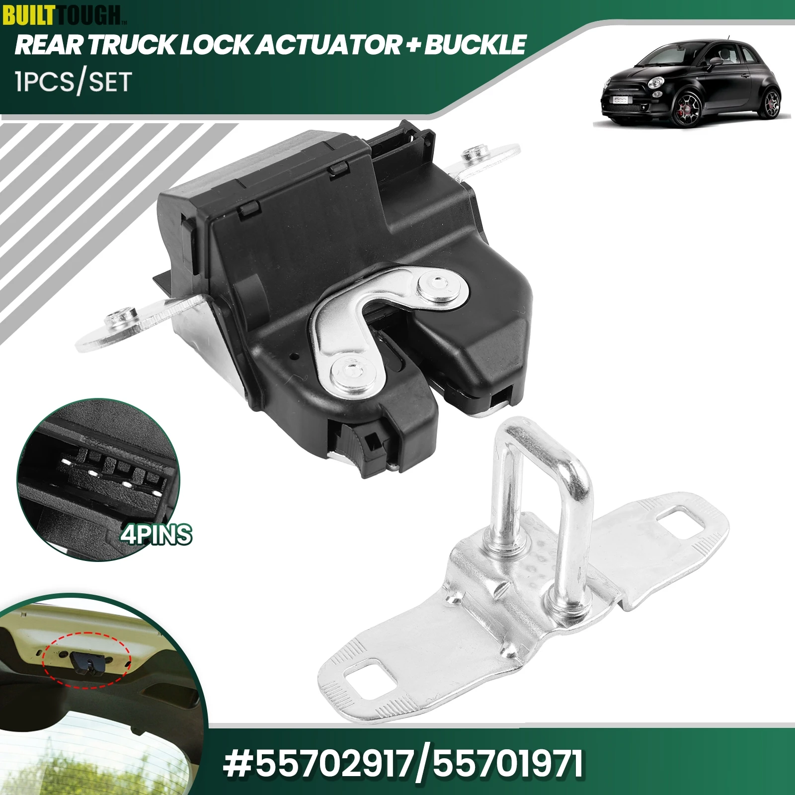 Door Hatchback Tailgate Lock Door Actuator Boot Lock Latch 55702917 For Fiat 500 Grande Bravo Punto Evo Vauxhall Astra Corsa D E