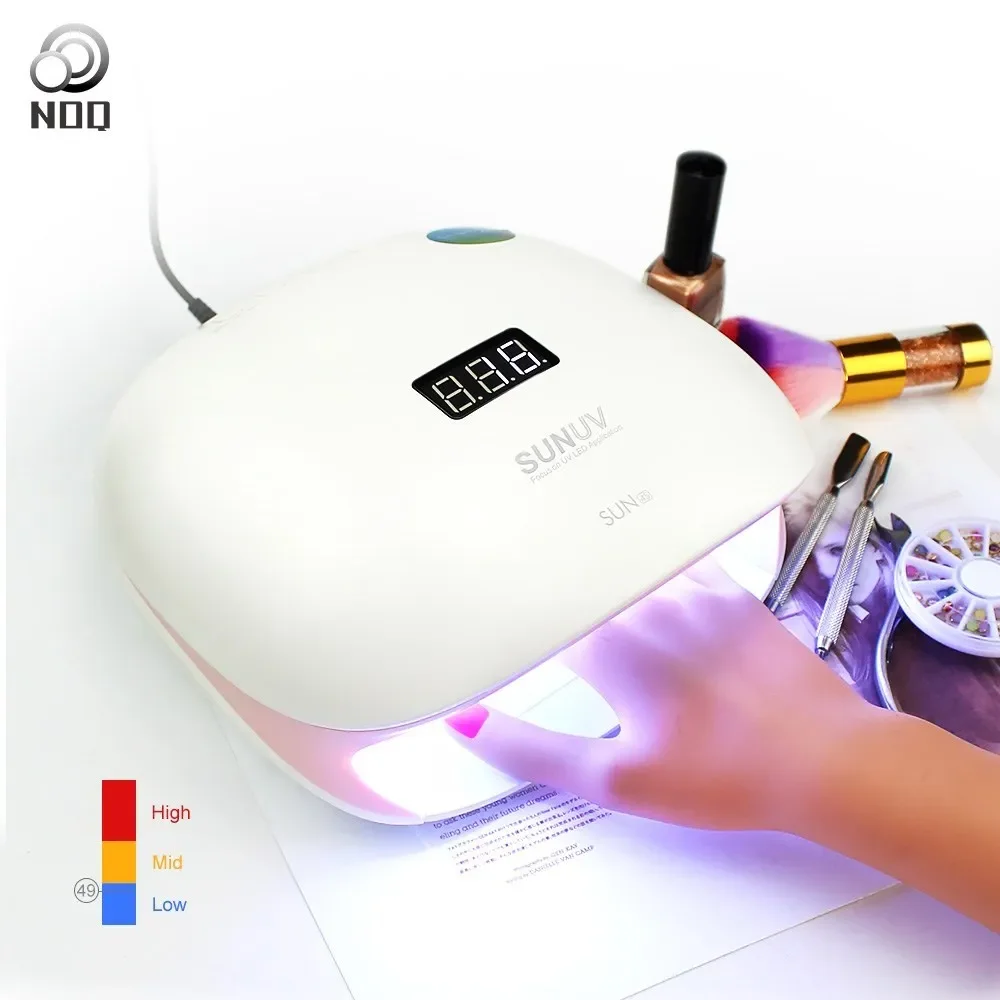 NOQ SUNUV SUN4S Lamp For Nails UV LED Nail Dryer Curing Gel Polisher Machine Manicure Light Therapy Salon Equipment