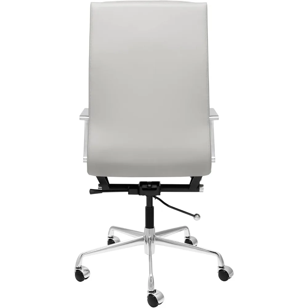 كرسي إدارة مبطن بظهر طويل (رمادي)