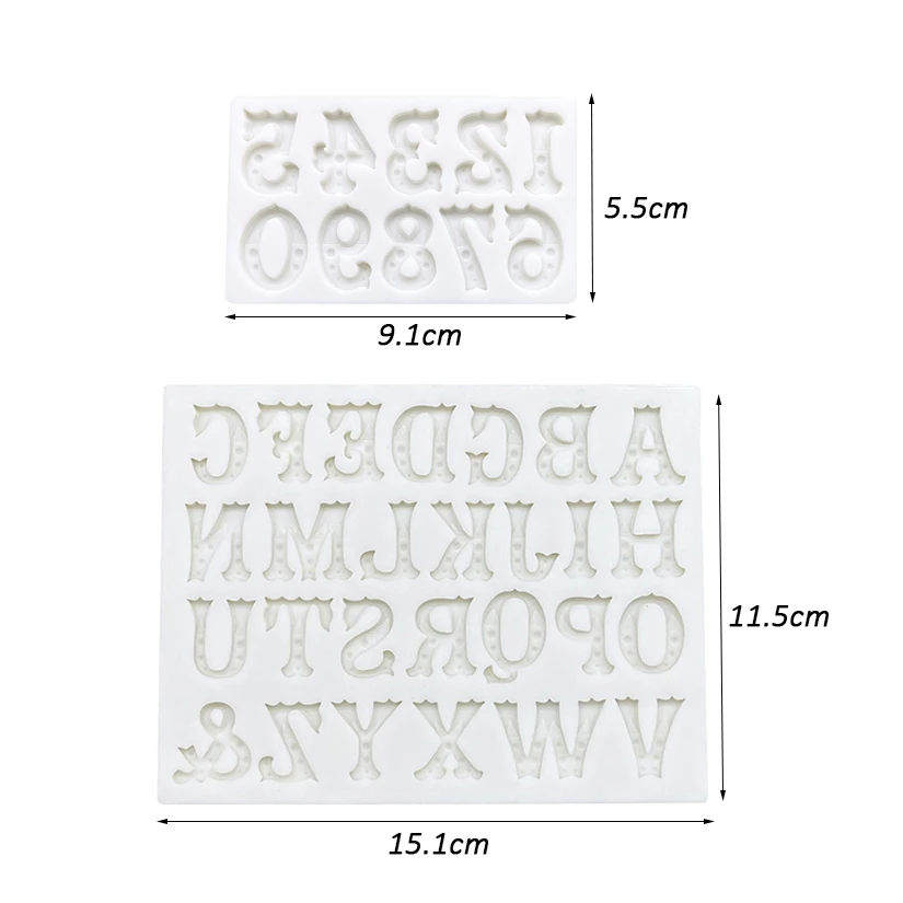 Alphabet Number Silicone Sugarcraft Mold Resin Tools Cupcake Baking Mould Fondant Cake Decorating Tools