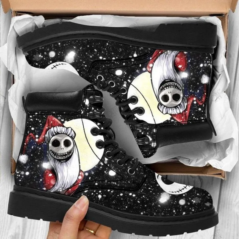 Grappige Vrouwen Schoen 2023 Nieuwe Enkellaars Mode Halloween Cosplay Casual Schoenen Lage Hak Vrouwen Sneakers Plus Size Pompoen Korte Laars