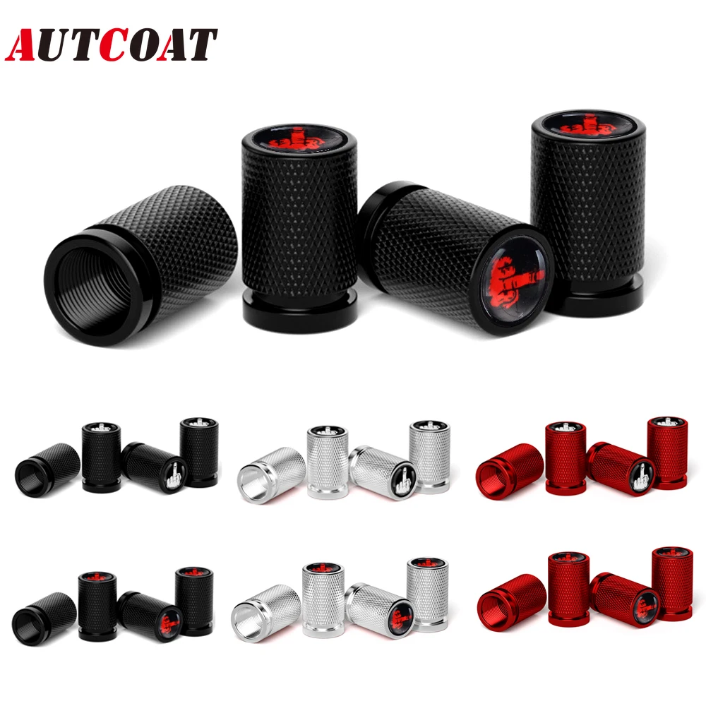 4Pcs Tire Valve Stem Caps, Aluminum Tire Cap, Corrosion Resistant Leak-Proof, Universal for Cars SUVs Bikes Trucks Motorcycles