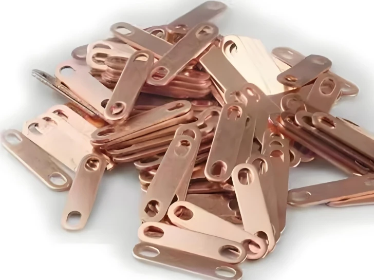 10/30pcs Copper Electric Heating Tube Connecting Piece Lithium Battery Across The Flow Gasket Junction Post Trolley Copper Bar