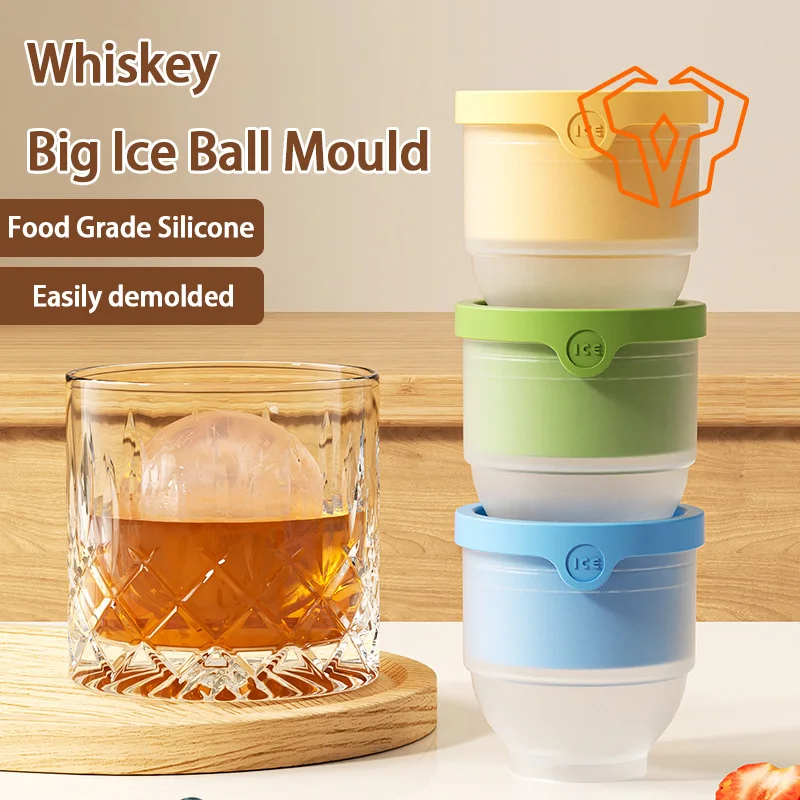 

Whiskey Rotundity Ice Hockey Mold Home Use Kitchen Spherical Quick Freezing Silicone Ice Grid Easy To Demold Silicone Mold