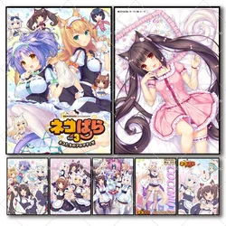 1PC Nekopara Anime Classic Anime Poster Self-adhesive Art Waterproof Paper Sticker Coffee House Bar Room Wall Decor
