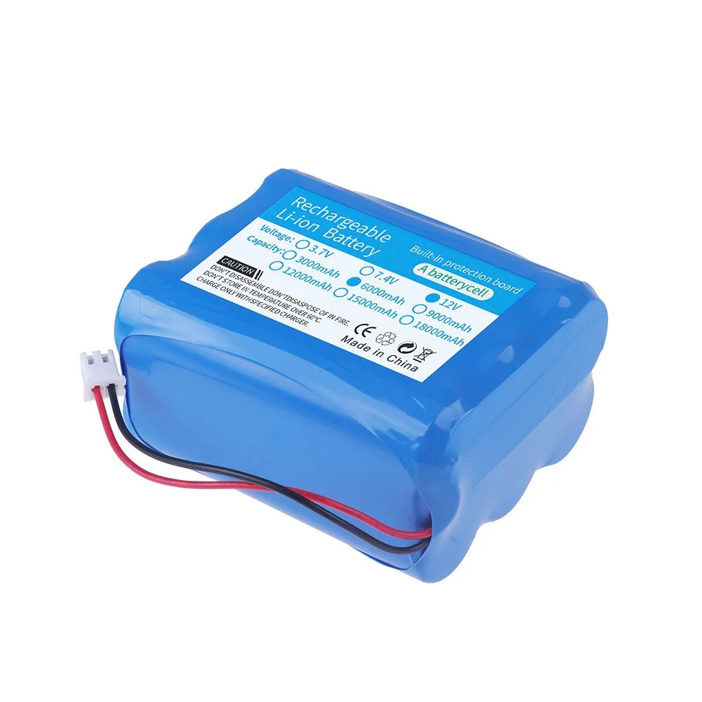 12V 6000mAh 18650 3S2P Lithium-ion Rechargeable Battery Speaker Flashlight CCTV Camera GPS Searchlight Portable Kit