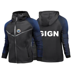 France Gendarmerie GIGN Printing Fashion 2024 New Men's Jacket Zipper Racing Suit Classic Leisure All-Match Sweatshirts Coat