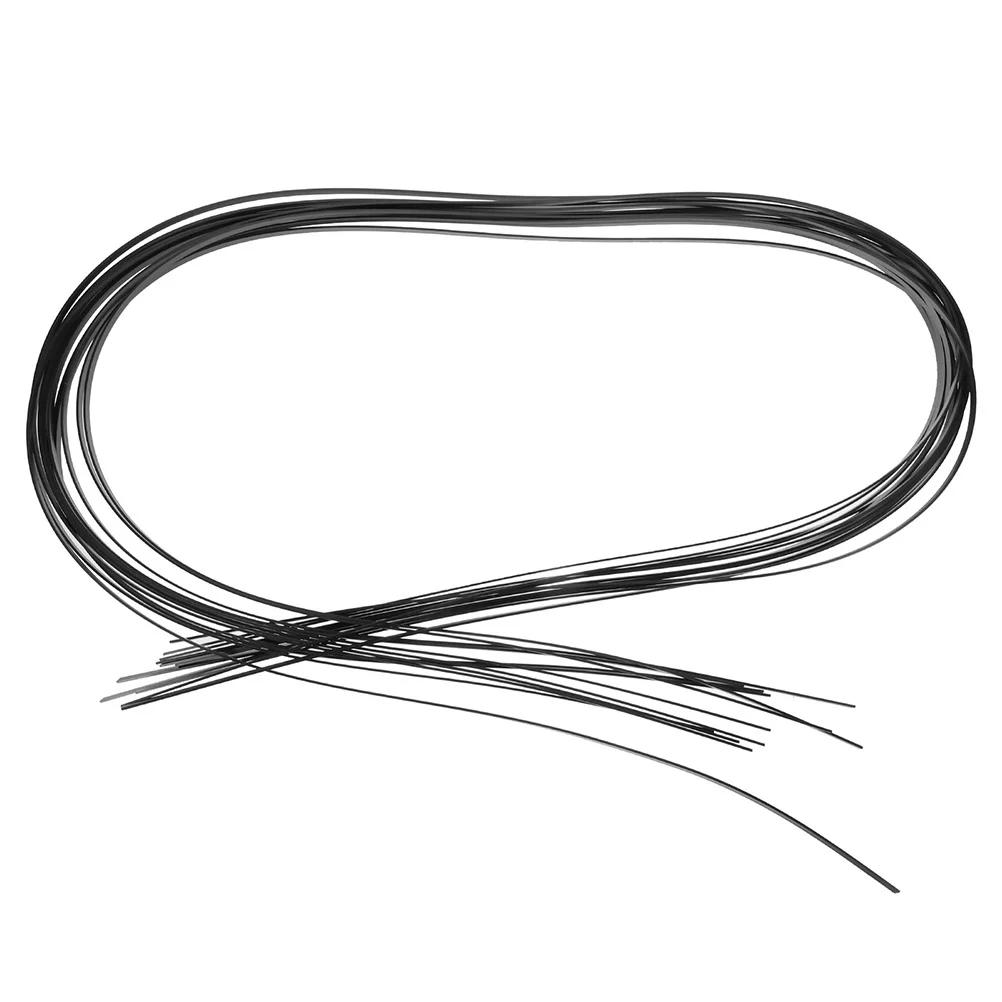 

20 Pcs Guitar Binding Strips Body Decor Inlay Simple Decorative for Black Fingertip Protector Plastic Purfling Travel